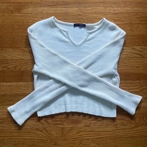 NWOT Brandy Melville long sleeve white/cream crop top